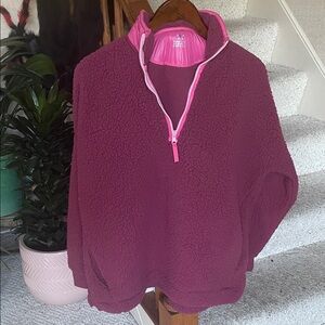 Aerie Dream Sherpa Quarter Zip Pullover